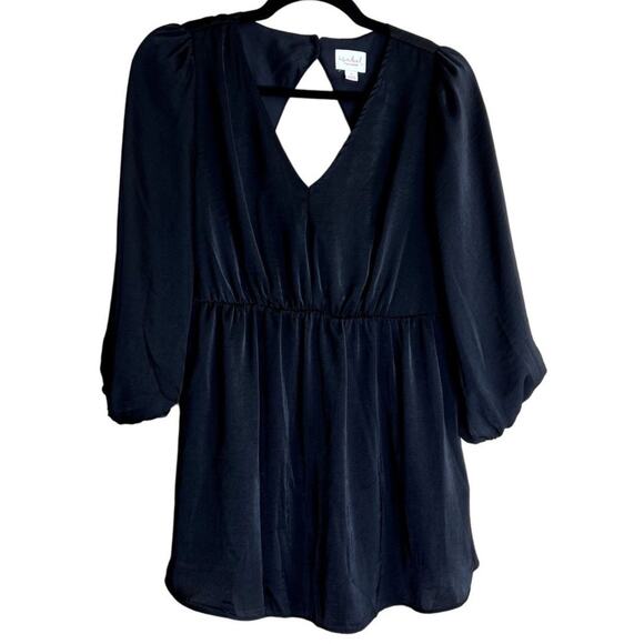 Ingrid Isabel Maternity Top Blouse Women Small Black Smoked V-Neck Minimalistic - Picture 2 of 10